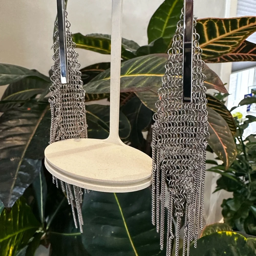 NEW Authentic 1)Roberto Cavalli Choker Mesh Necklaces.1)Roberto Cavalli Dangling - Picture 7 of 8